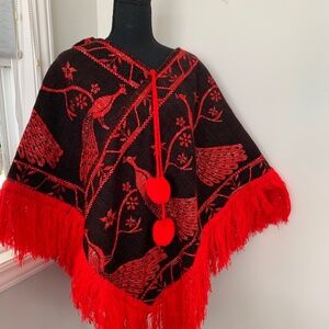 Holiday winter Poncho